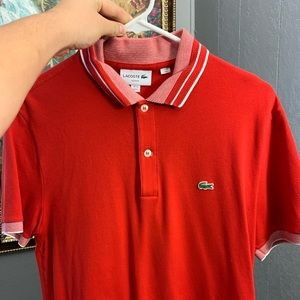 Red Lacoste Polo